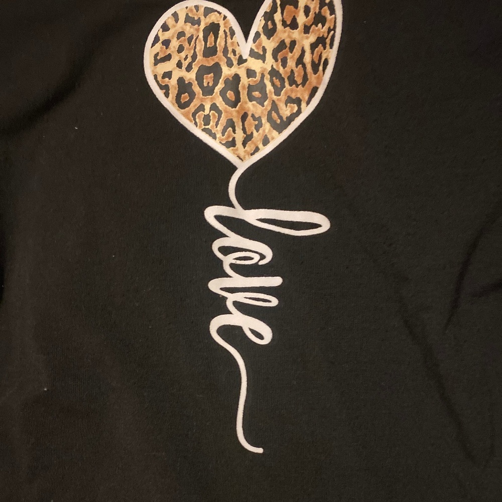 Black shirt with decoration